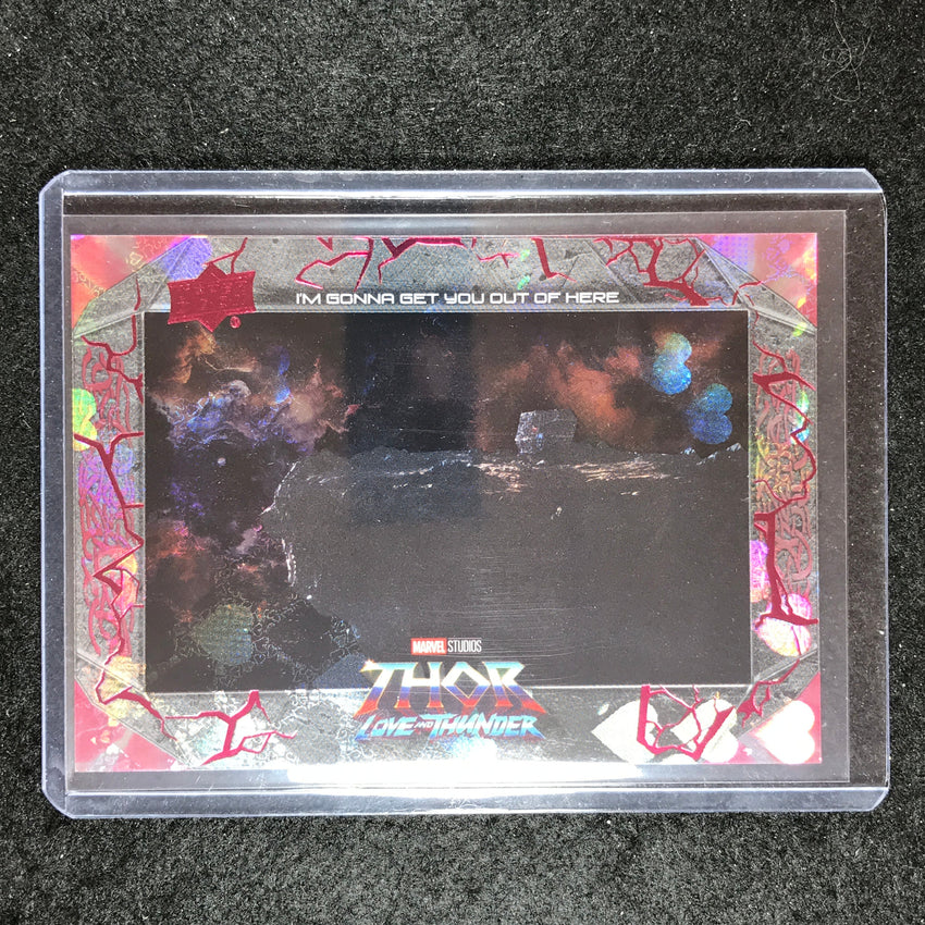 2023 Thor Love and Thunder IM GONNA GET YOU OUT OF HERE Base Love Red 38/99 #34