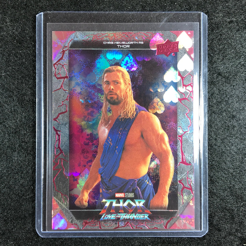 2023 Thor Love and Thunder CHRIS HEMSWORTH AS THOR Ensemble Love Red 66/99 #20