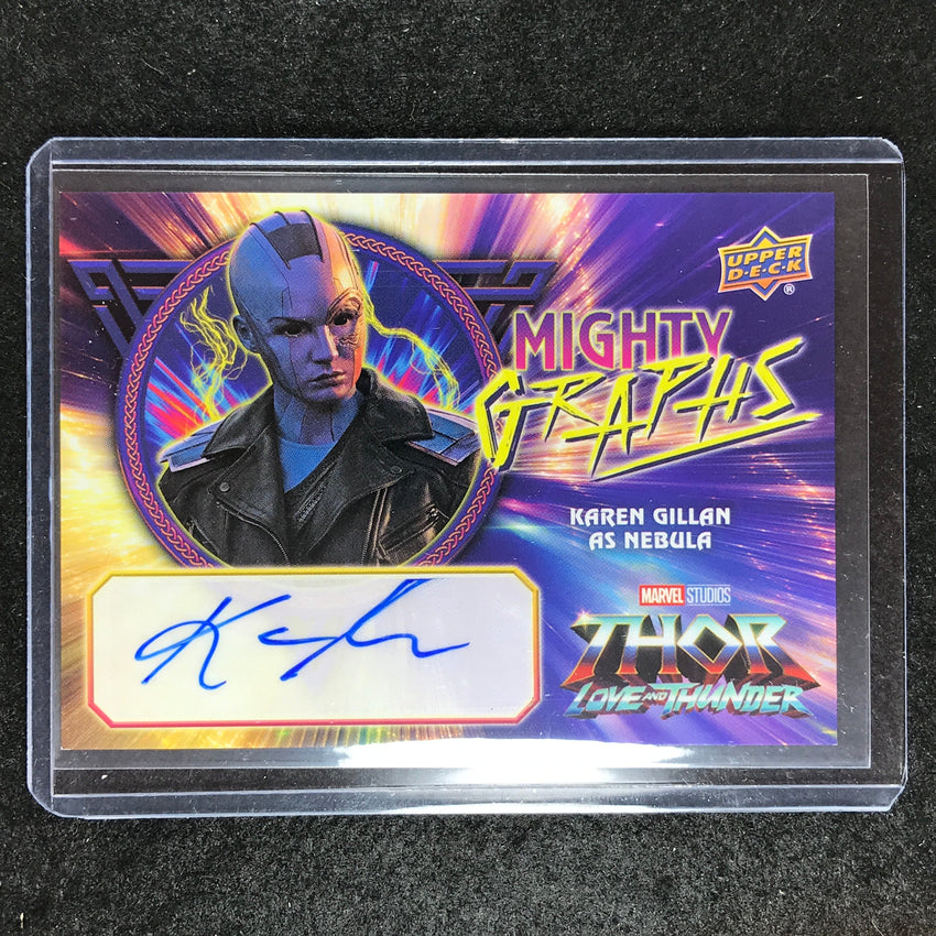 2023 Thor Love and Thunder GILLAN NEBULA Mighty Graphs Horizontal Auto #KG (A)