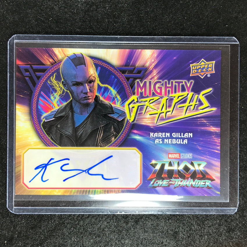 2023 Thor Love and Thunder GILLAN NEBULA Mighty Graphs Horizontal Auto #KG (B)