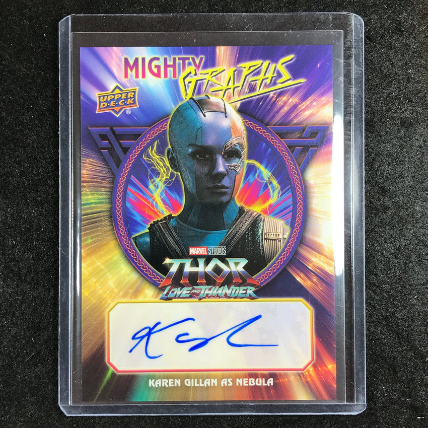 2023 Thor Love and Thunder KAREN GILLAN AS NEBULA Mighty Graphs Auto #KG (A)