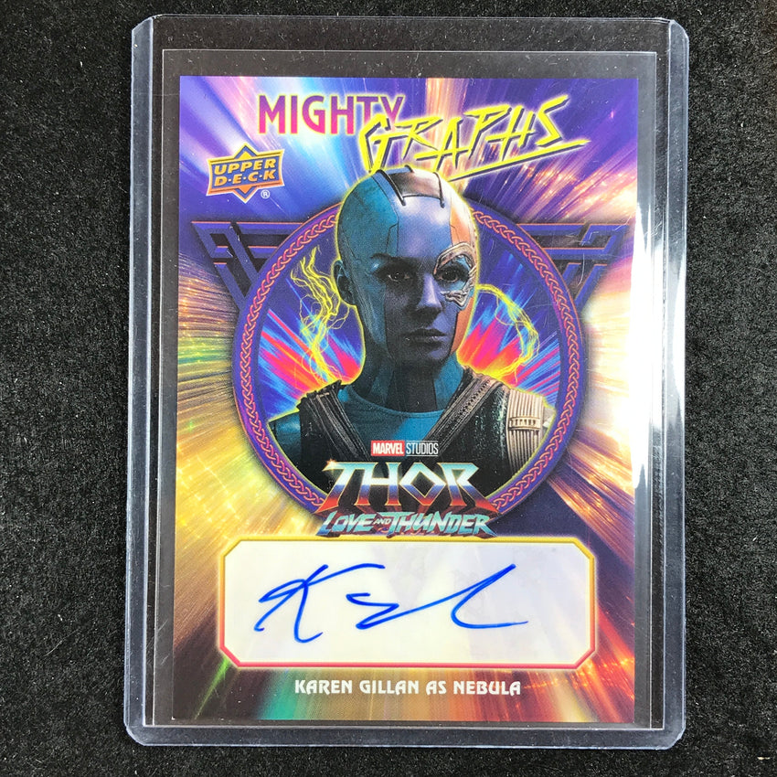 2023 Thor Love and Thunder KAREN GILLAN AS NEBULA Mighty Graphs Auto #KG (B)