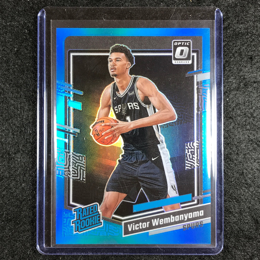 2023-24 Donruss Optic VICTOR WEMBANYAMA Rated Rookie Aqua /249 #225