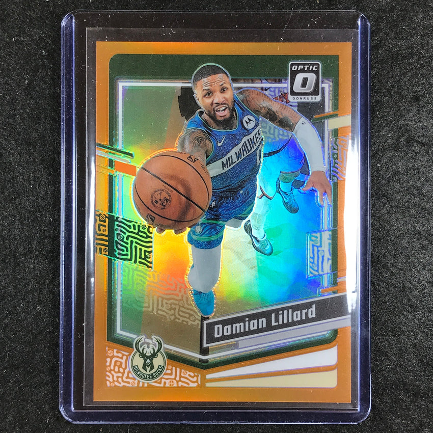 2023-24 Donruss Optic DAMIAN LILLARD Base Orange /199 #4
