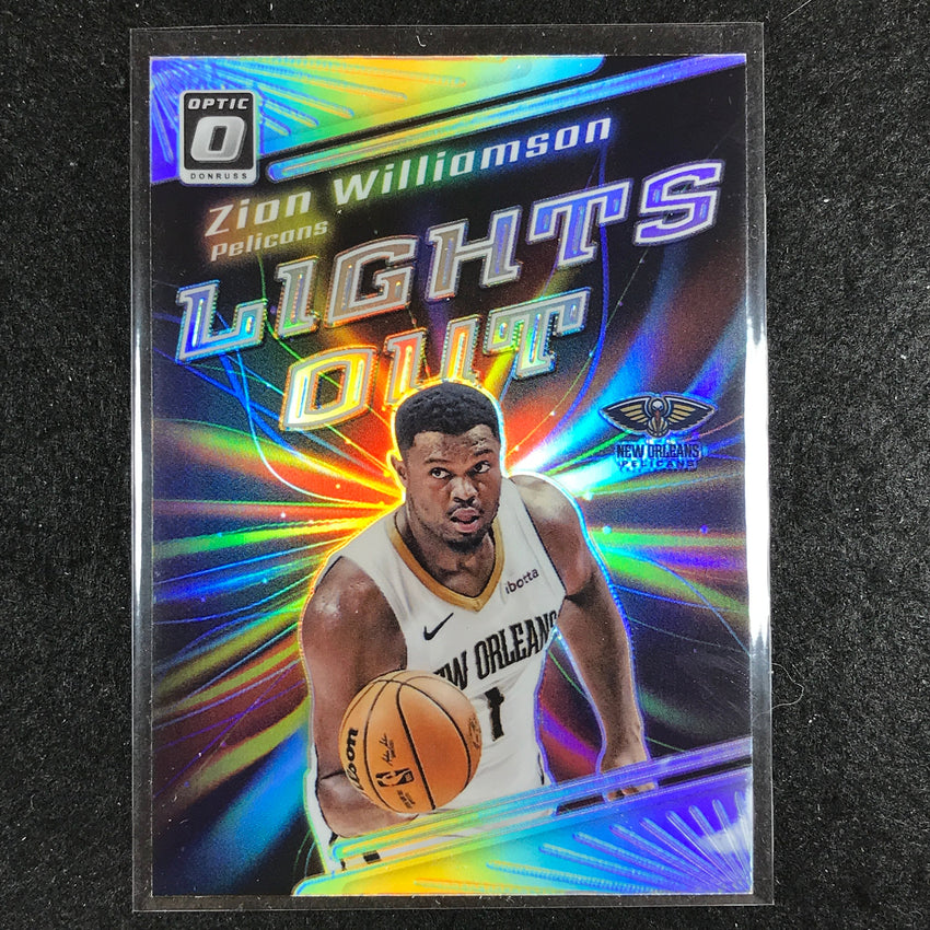 2023-24 Donruss Optic ZION WILLIAMSON Lights Out Holo Silver #11