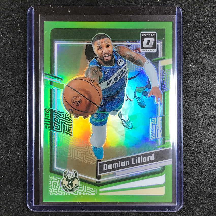 2023-24 Donruss Optic DAMIAN LILLARD Base Lime Green 132/149 #4