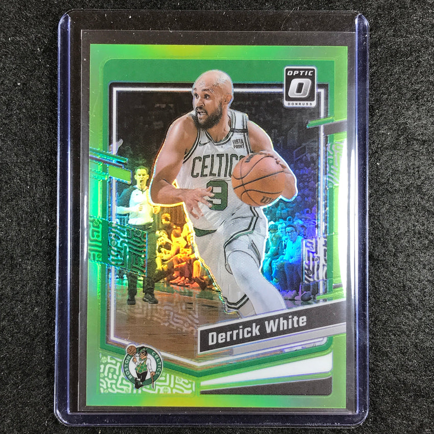 2023-24 Donruss Optic DERRICK WHITE Base Lime Green 39/149 #10