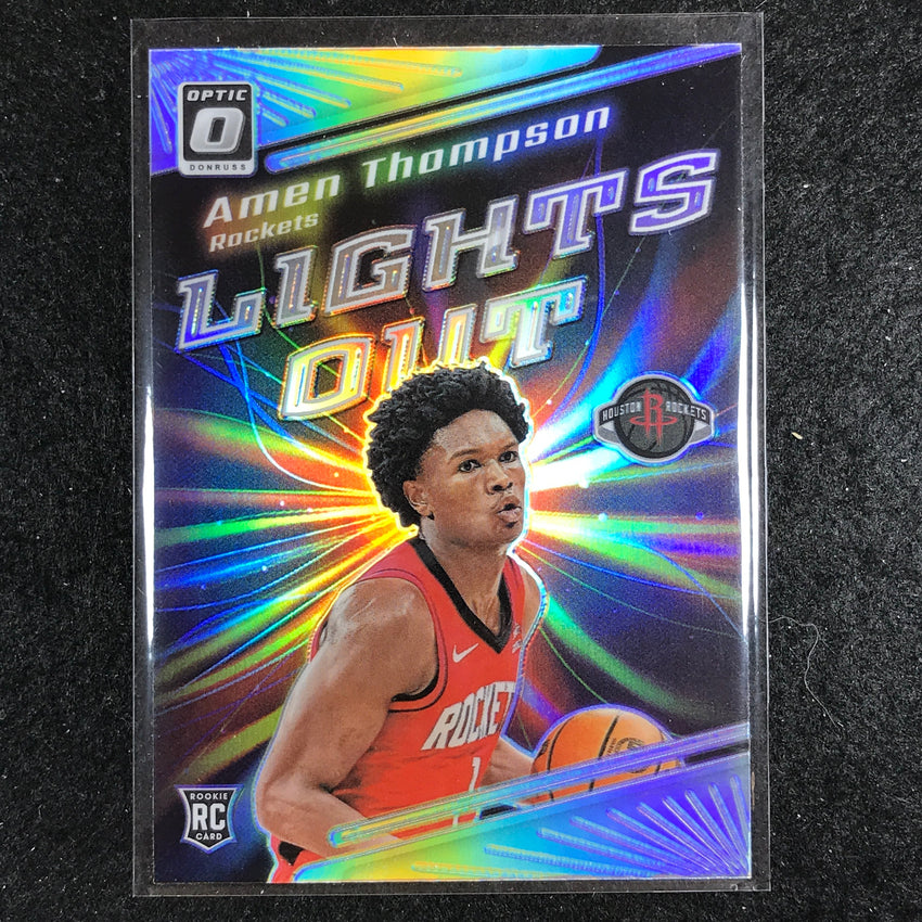 2023-24 Donruss Optic AMEN THOMPSON Lights Out Rookie Holo Silver #15