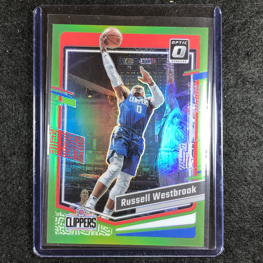 2023-24 Donruss Optic RUSSELL WESTBROOK Base Lime Green 46/149 #81