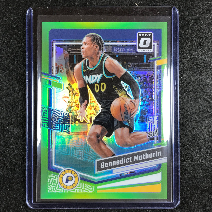 2023-24 Donruss Optic BENNEDICT MATHURIN Base Lime Green 136/149 #122