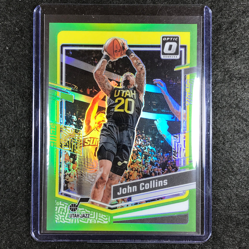 2023-24 Donruss Optic JOHN COLLINS Base Lime Green 19/149 #146