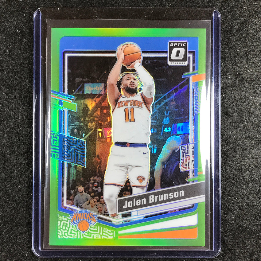 2023-24 Donruss Optic JALEN BRUNSON Base Lime Green 124/149 #158