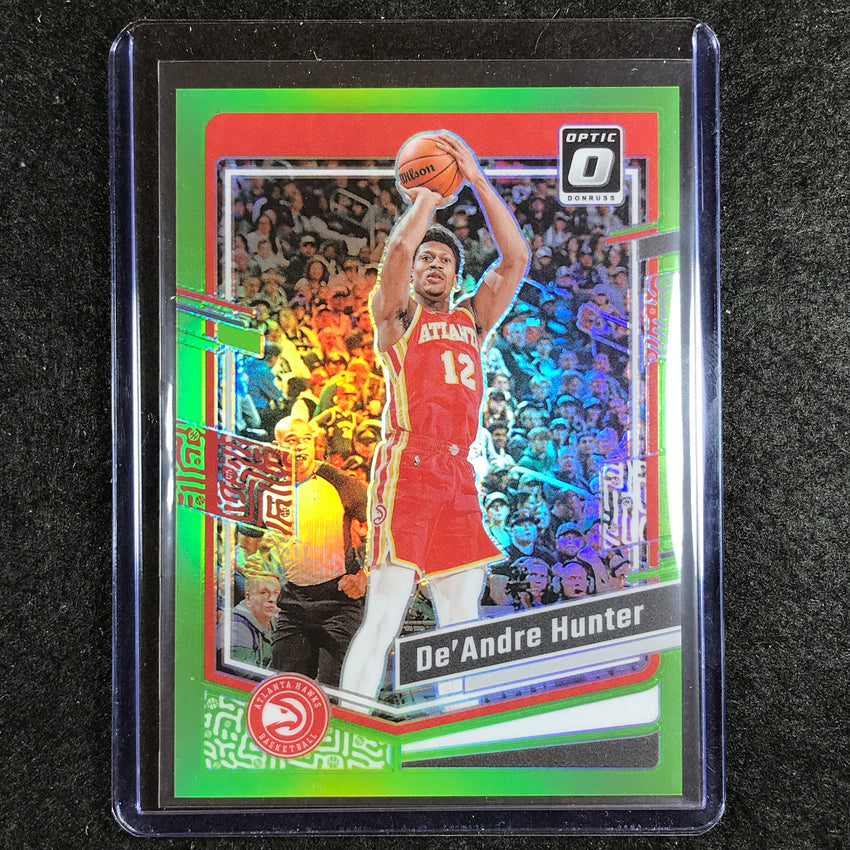 2023-24 Donruss Optic DE'ANDRE HUNTER Base Lime Green 133/149 #194