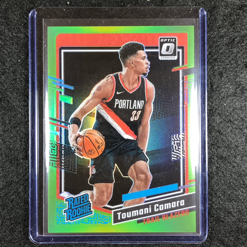 2023-24 Donruss Optic TOUMANI CAMARA Rated Rookie Lime Green 19/149 #204