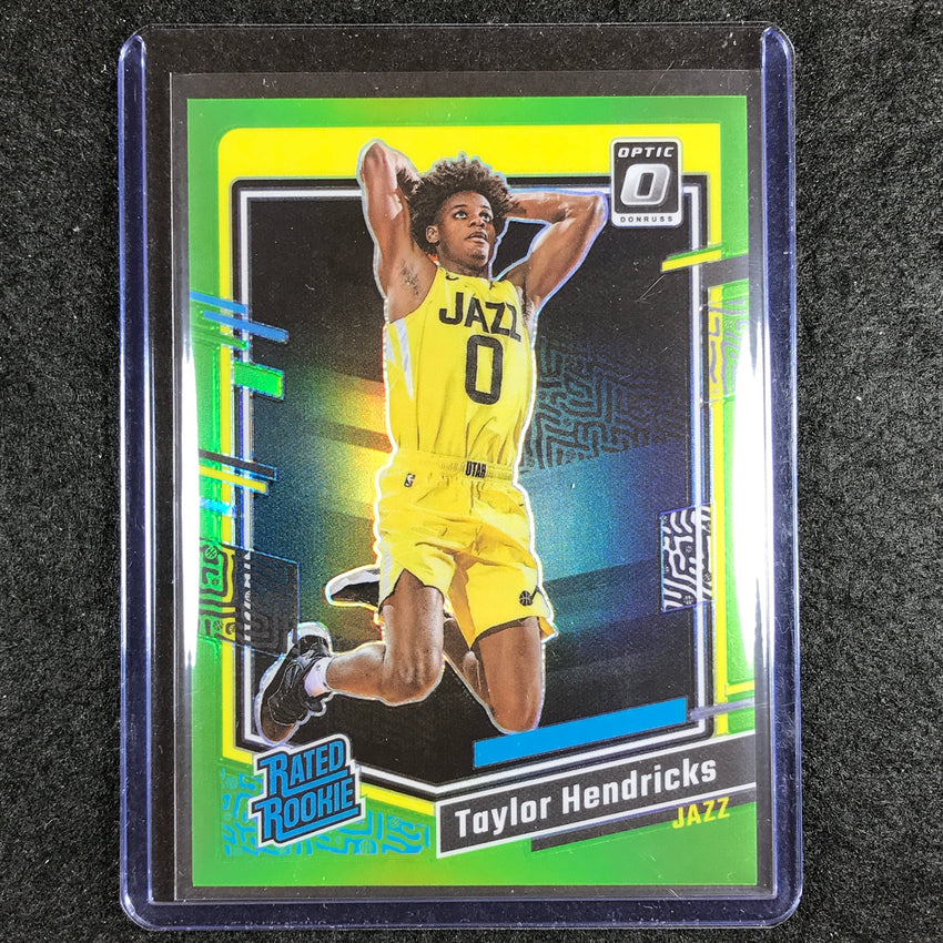 2023-24 Donruss Optic TAYLOR HENDRICKS Rated Rookie Lime Green 124/149 #233