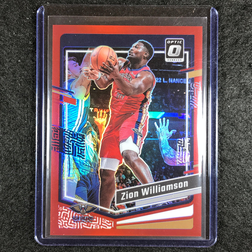 2023-24 Donruss Optic ZION WILLIAMSON Base Red 81/99 #35