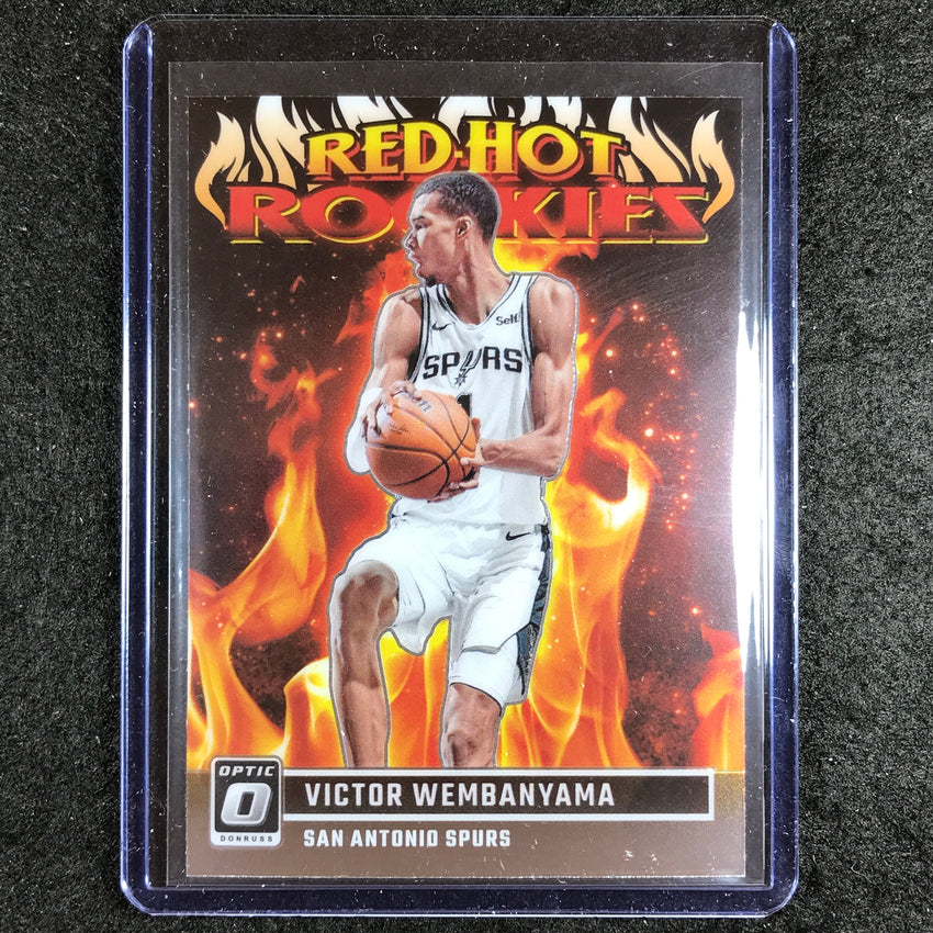 2023-24 Donruss Optic VICTOR WEMBANYAMA Red Hot Rookies Base #2