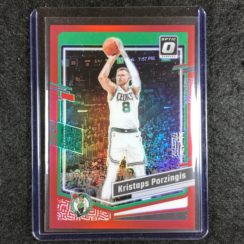 2023-24 Donruss Optic KRISTAPS PORZINGIS Base Red 18/99 #120