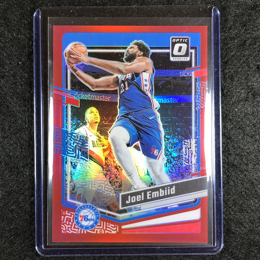 2023-24 Donruss Optic JOEL EMBIID Base Red 55/99 #124