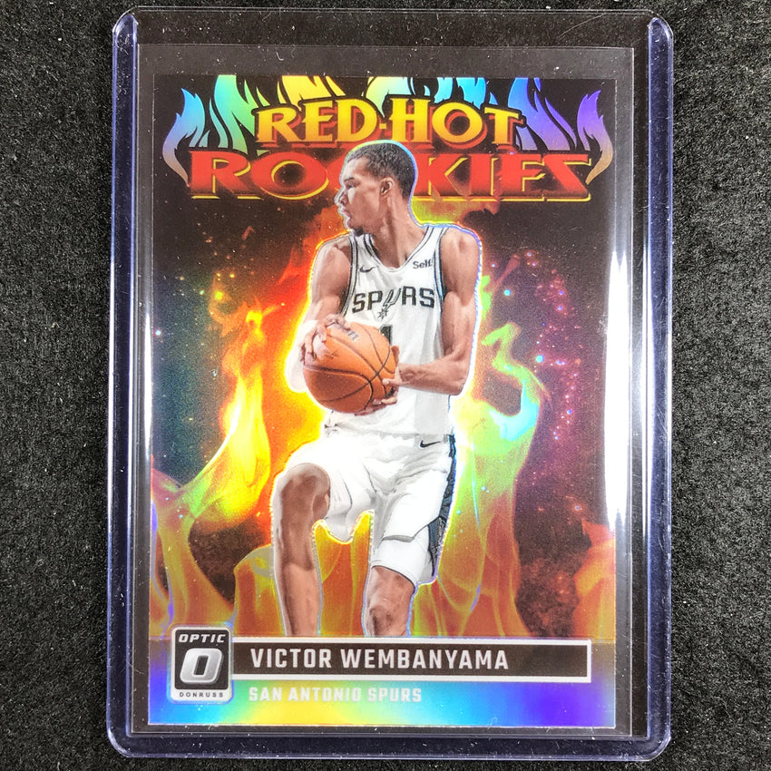 2023-24 Donruss Optic VICTOR WEMBANYAMA Red Hot Rookies Holo Silver #2
