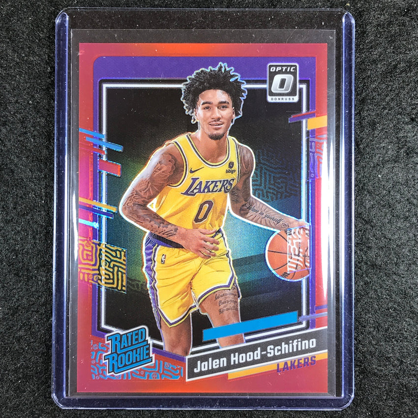 2023-24 Donruss Optic JALEN HOOD-SCHIFINO Rated Rookie Red 30/99 #214