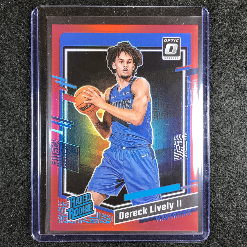 2023-24 Donruss Optic DERECK LIVELY II Rated Rookie Red 87/99 #245