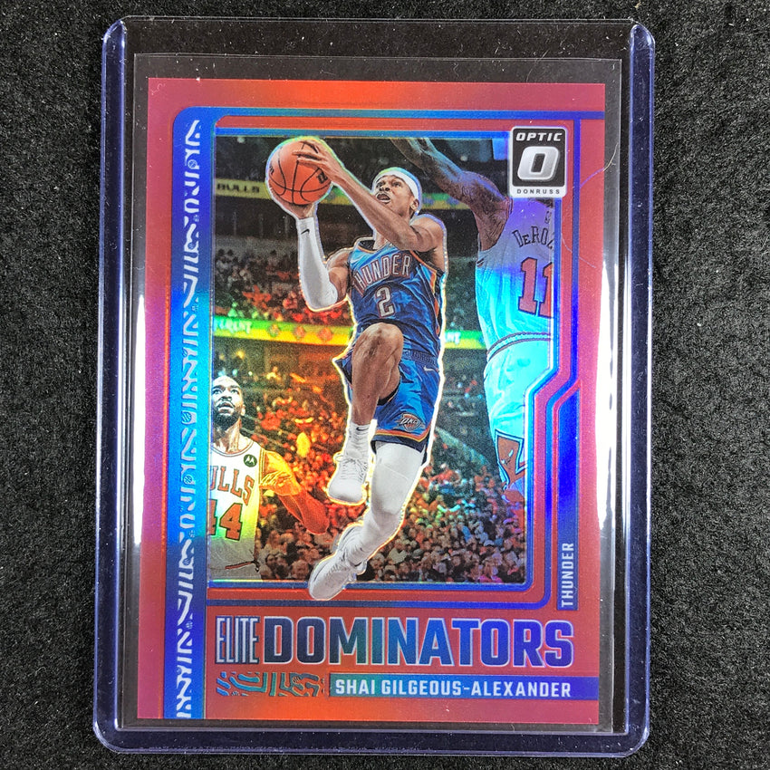 2023-24 Donruss Optic SHAI GILGEOUS-ALEXANDER Elite Dominators Red 28/99