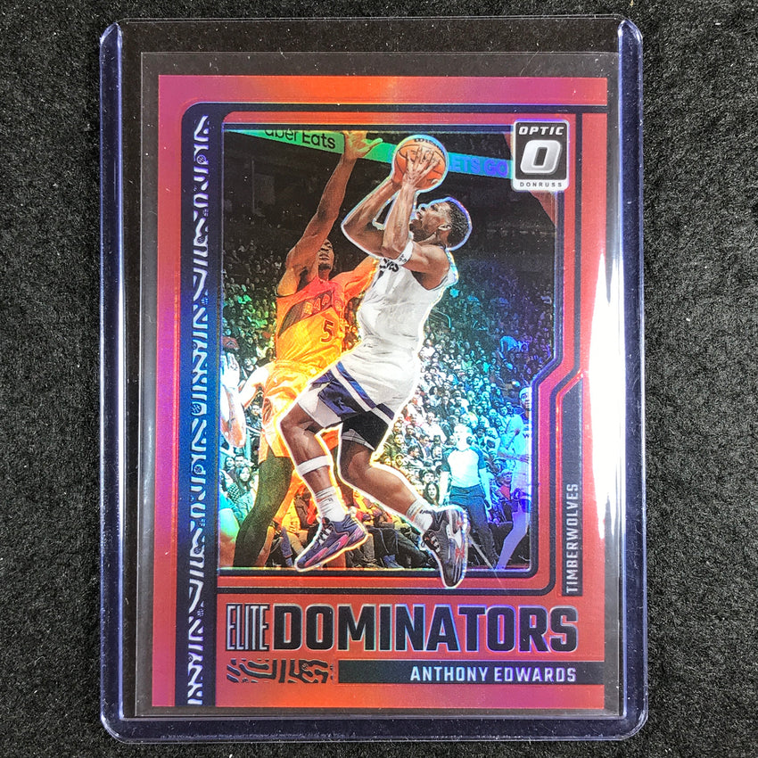 2023-24 Donruss Optic ANTHONY EDWARDS Elite Dominators Red 18/99