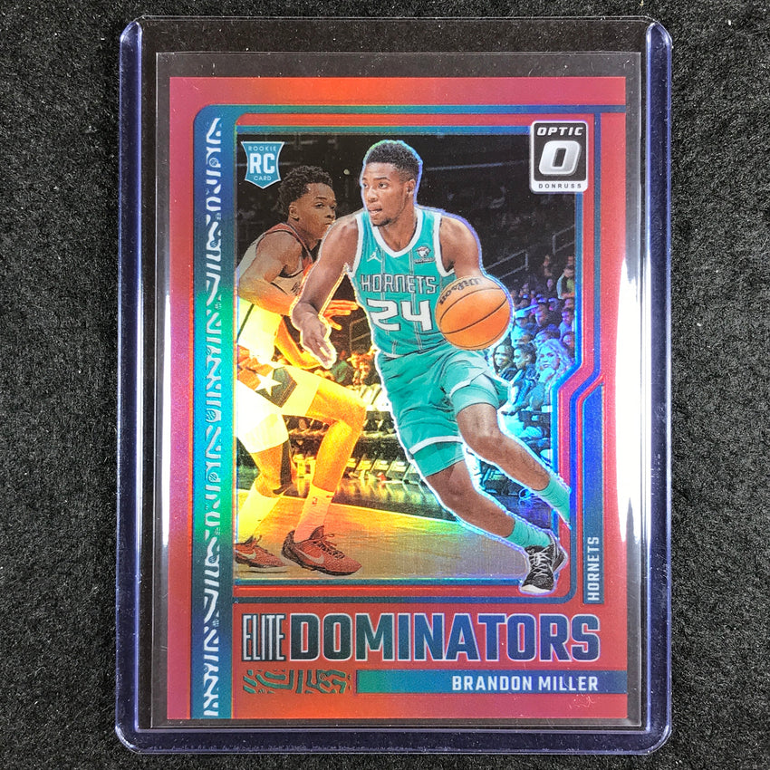 2023-24 Donruss Optic BRANDON MILLER Elite Dominators Rookie Red 67/99