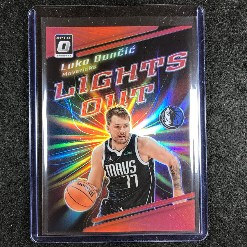 2023-24 Donruss Optic LUKA DONCIC Lights Out Red 1/99