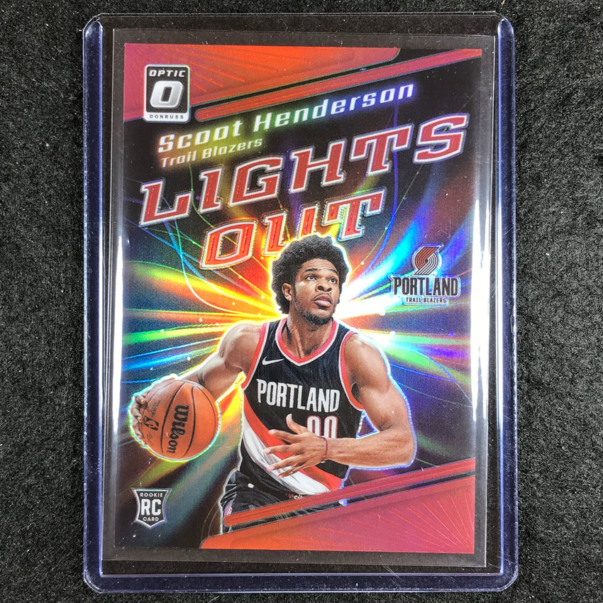 2023-24 Donruss Optic SCOOT HENDERSON Lights Out Rookie Red 93/99