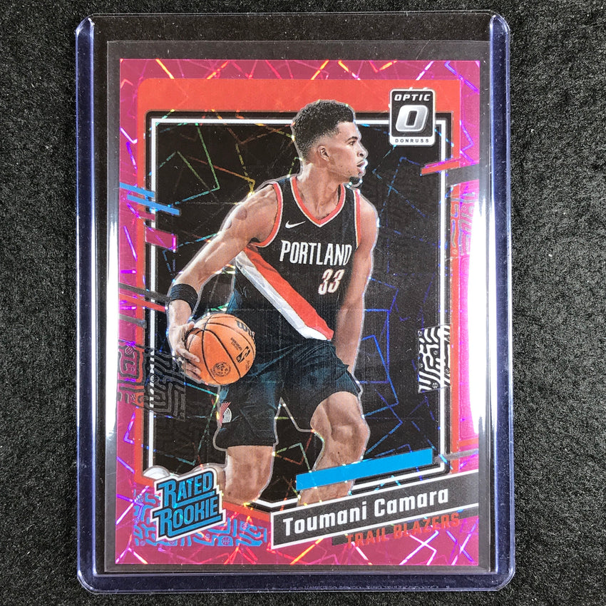2023-24 Donruss Optic TOUMANI CAMARA Rated Rookie Pink Velocity 16/79 #204