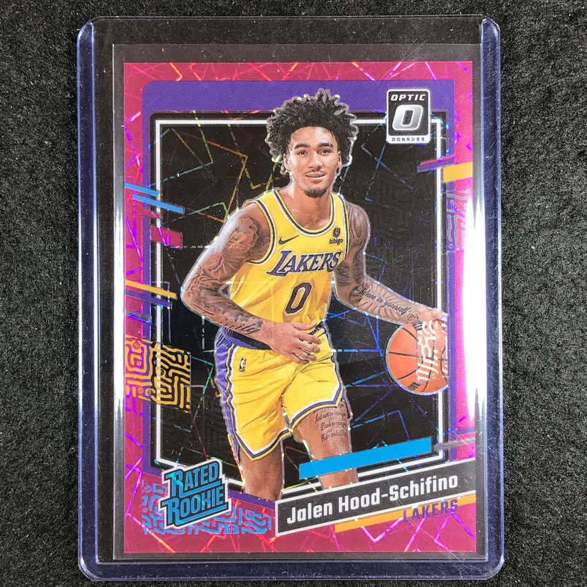 2023-24 Donruss Optic JALEN HOOD-SCHIFINO Rated Rookie Pink Velocity 13/79 #214