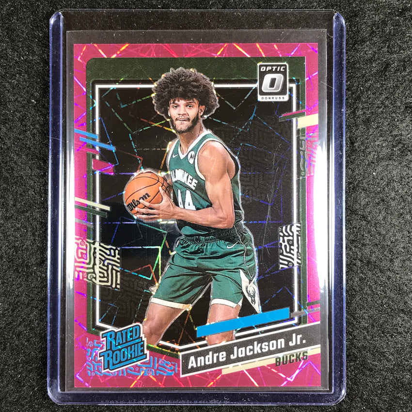 2023-24 Donruss Optic ANDRE JACKSON JR. Rated Rookie Pink Velocity 4/79 #249