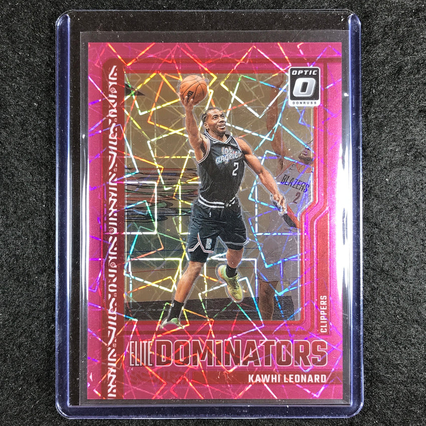 2023-24 Donruss Optic KAWHI LEONARD Elite Dominators Pink Velocity 53/79
