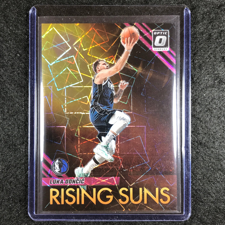 2023-24 Donruss Optic LUKA DONCIC Rising Suns Pink Velocity 20/79