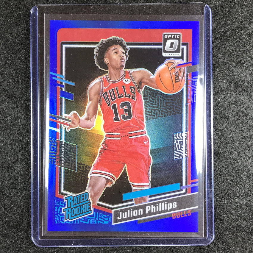 2023-24 Donruss Optic JULIAN PHILLIPS Rated Rookie Blue 25/49 #231