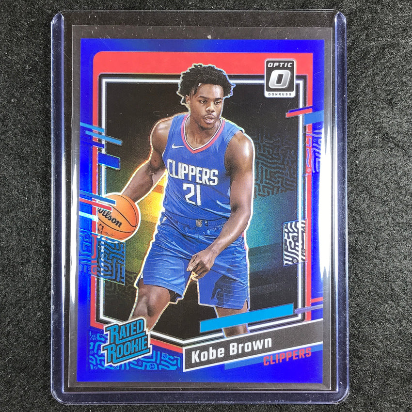 2023-24 Donruss Optic KOBE BROWN Rated Rookie Blue 25/49 #232
