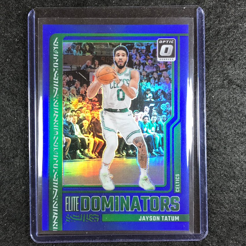 2023-24 Donruss Optic JAYSON TATUM Elite Dominators Blue 36/49