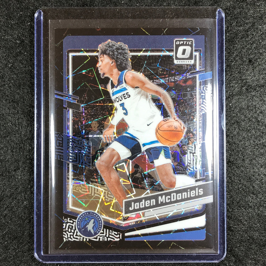 2023-24 Donruss Optic JADEN MCDANIELS Base Black Velocity 24/39 #118
