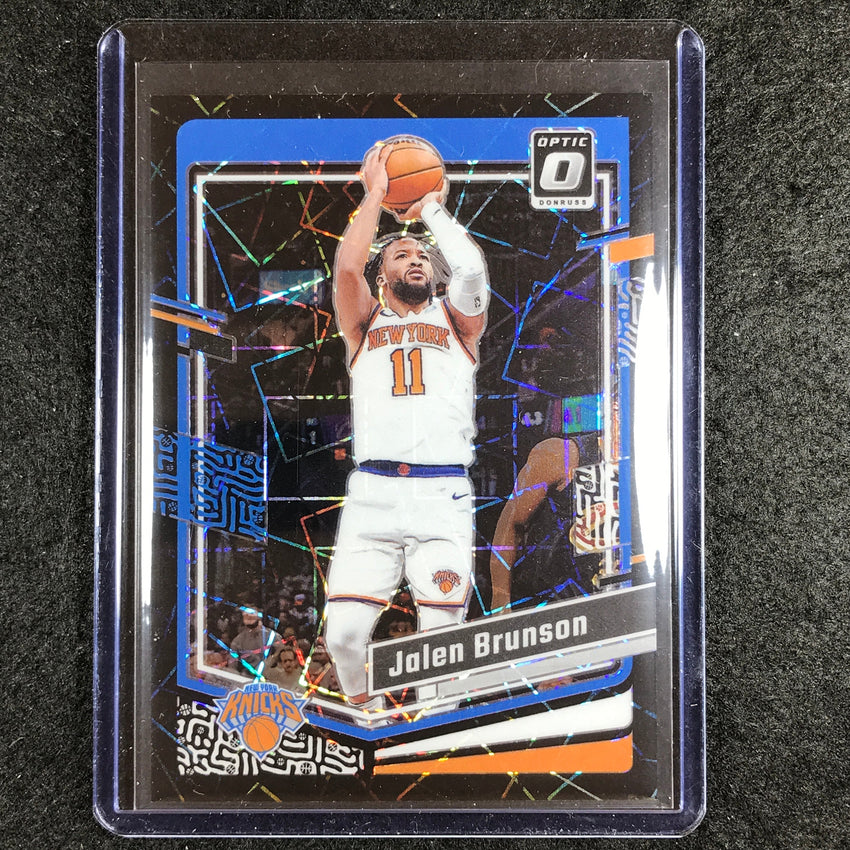 2023-24 Donruss Optic JALEN BRUNSON Base Black Velocity 33/39 #158