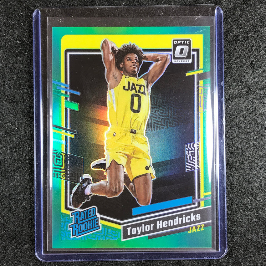 2023-24 Donruss Optic TAYLOR HENDRICKS Rated Rookie Green 4/5
