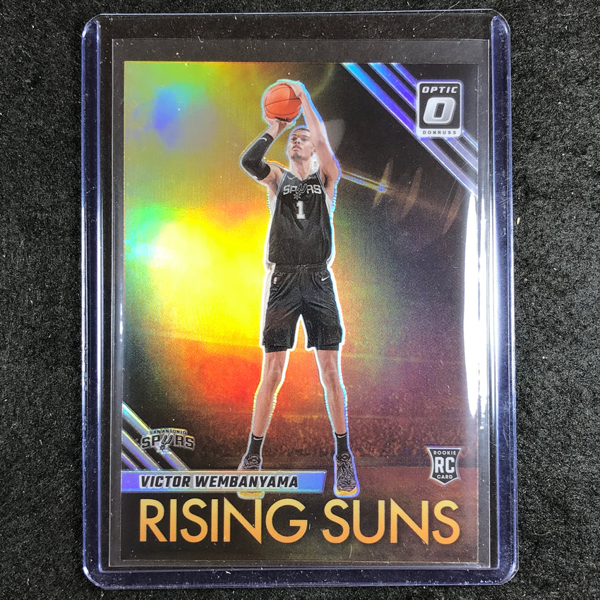 2023-24 Donruss Optic VICTOR WEMBANYAMA Rising Suns Rookie Holo Silver #11