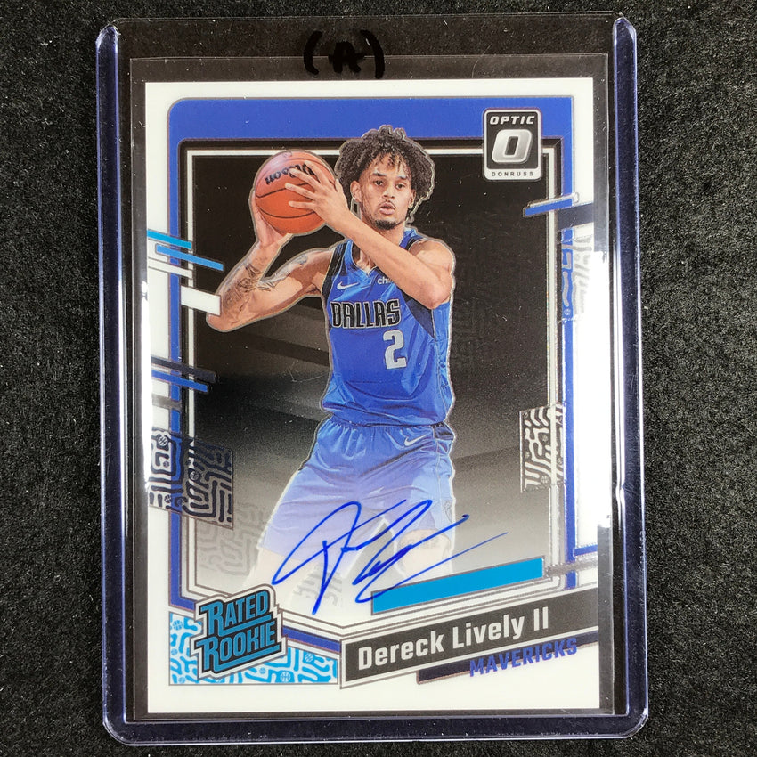 2023-24 Donruss Optic DERECK LIVELY II Rated Rookie Auto Base #281 (A)