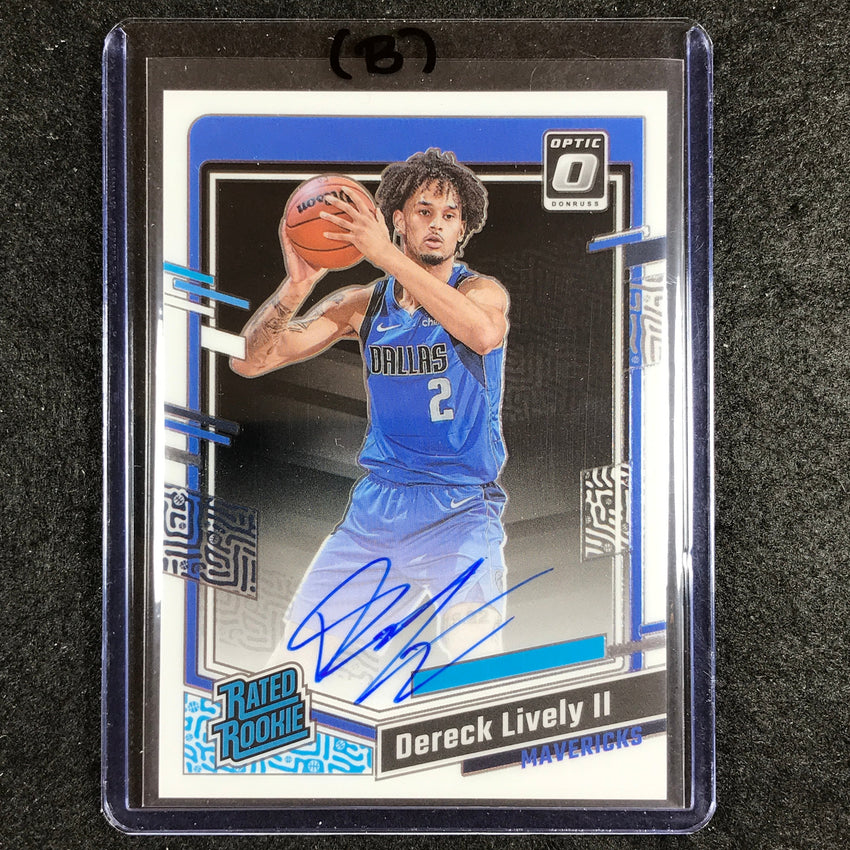 2023-24 Donruss Optic DERECK LIVELY II Rated Rookie Auto Base #281 (B)