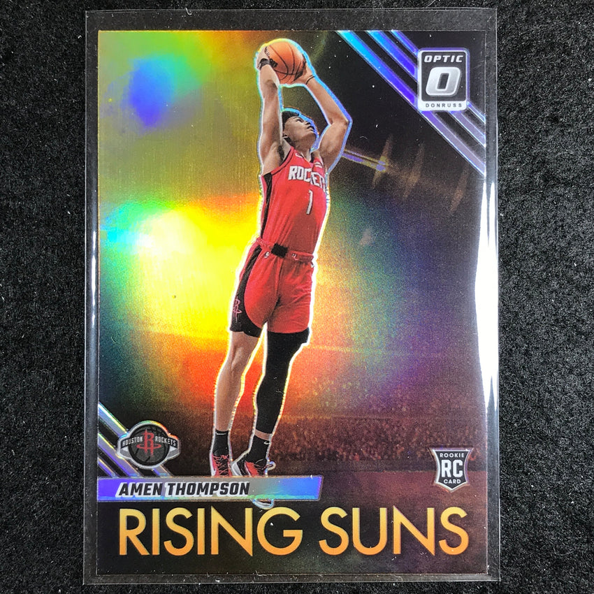 2023-24 Donruss Optic AMEN THOMPSON Rising Suns Rookie Holo Silver #15