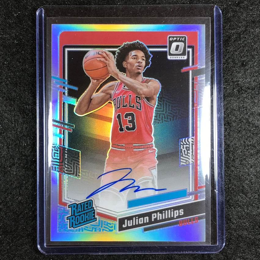 2023-24 Donruss Optic JULIAN PHILLIPS Rated Rookie Signatures Auto Holo #276