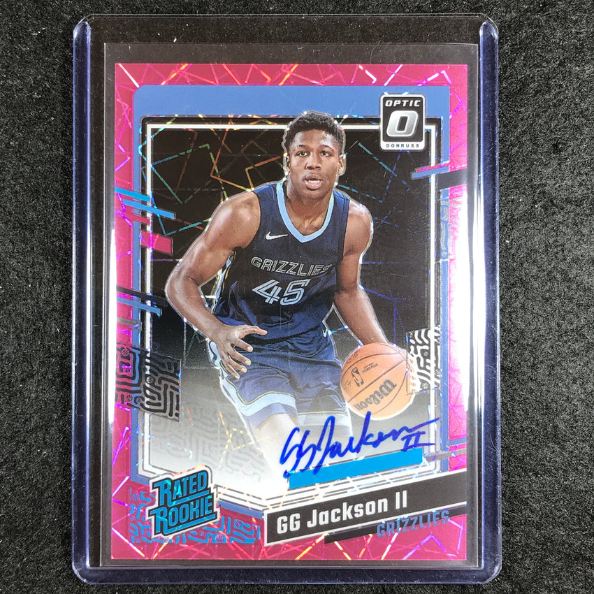 2023-24 Donruss Optic GG JACKSON II Rated Rookie Auto Pink Velocity 67/79