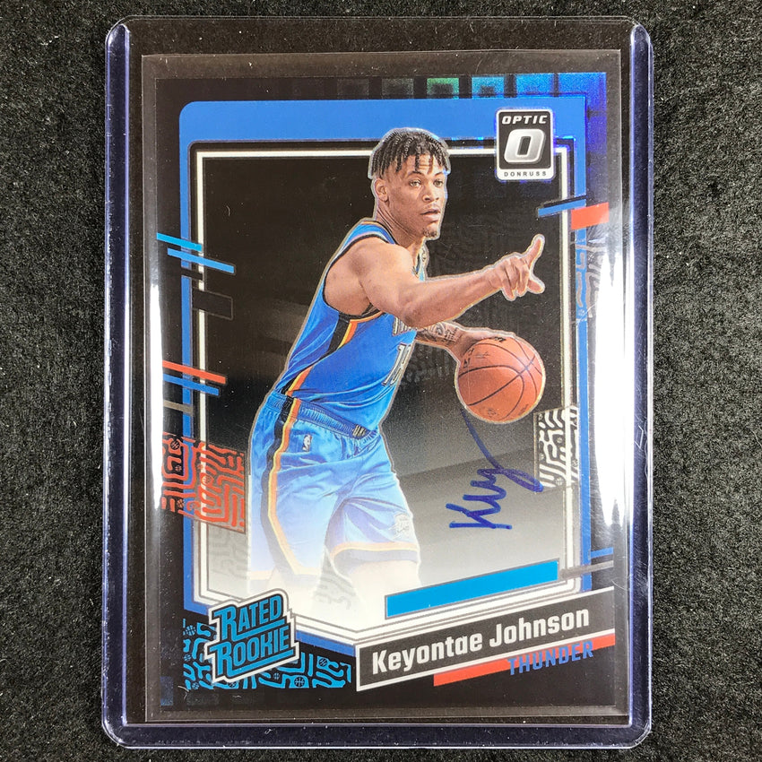 2023-24 Donruss Optic KEYONTAE JOHNSON Rated Rookie Auto Black Pandora 6/25