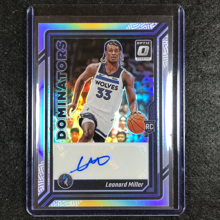2023-24 Donruss Optic LEONARD MILLER Dominators Rookie Auto 46/99